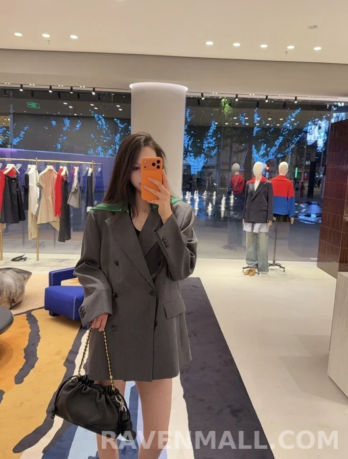 로에베 로에베 탈부착 니트 숄 더블 자켓 상세 이미지