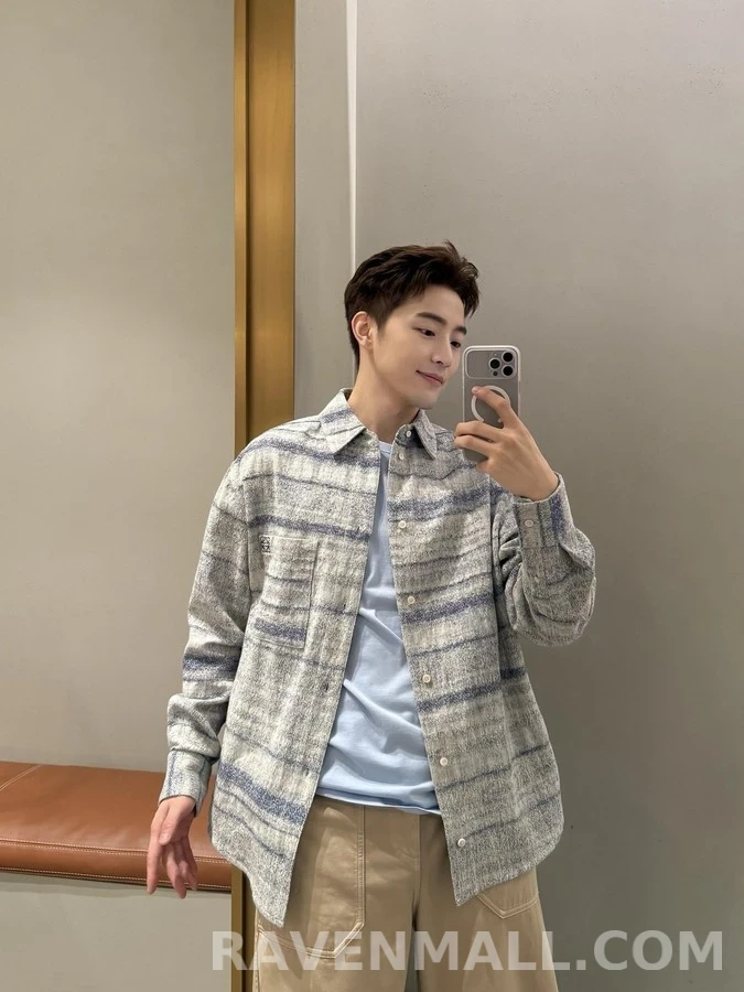 로에베 로에베 텍스처 자카드 셔츠 상세 이미지