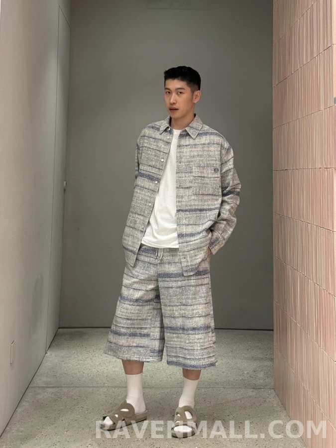 로에베 로에베 텍스처 자카드 셔츠 상세 이미지