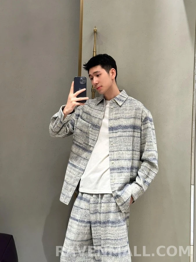 로에베 로에베 텍스처 자카드 셔츠 상세 이미지