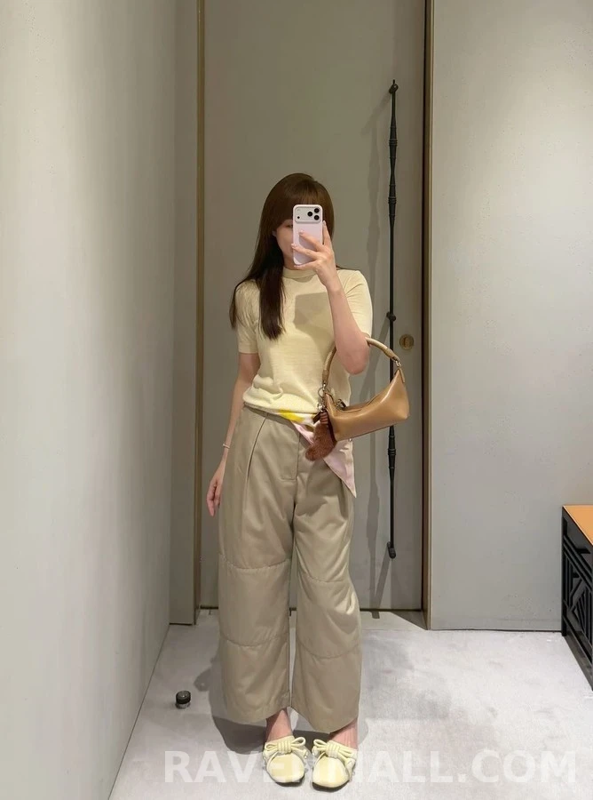 로에베 로에베 플리츠 패널 와이드 팬츠 상세 이미지