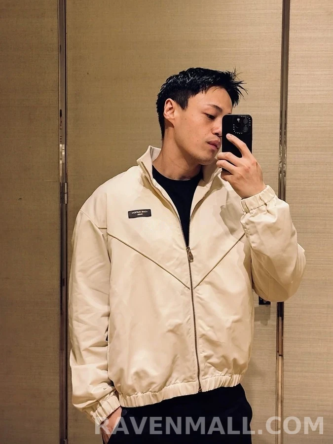 루이비통 루이비통 가죽 로고 트랙 자켓 상세 이미지