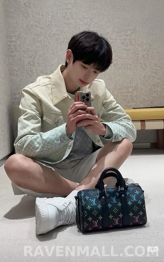 루이비통 루이비통 그라데이션 체커보드 데님 자켓 상세 이미지