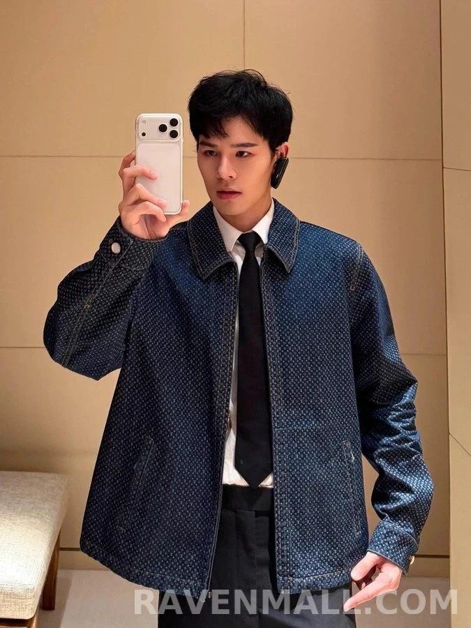 루이비통 루이비통 나노그램 리플렉티브 데님 자켓 상세 이미지