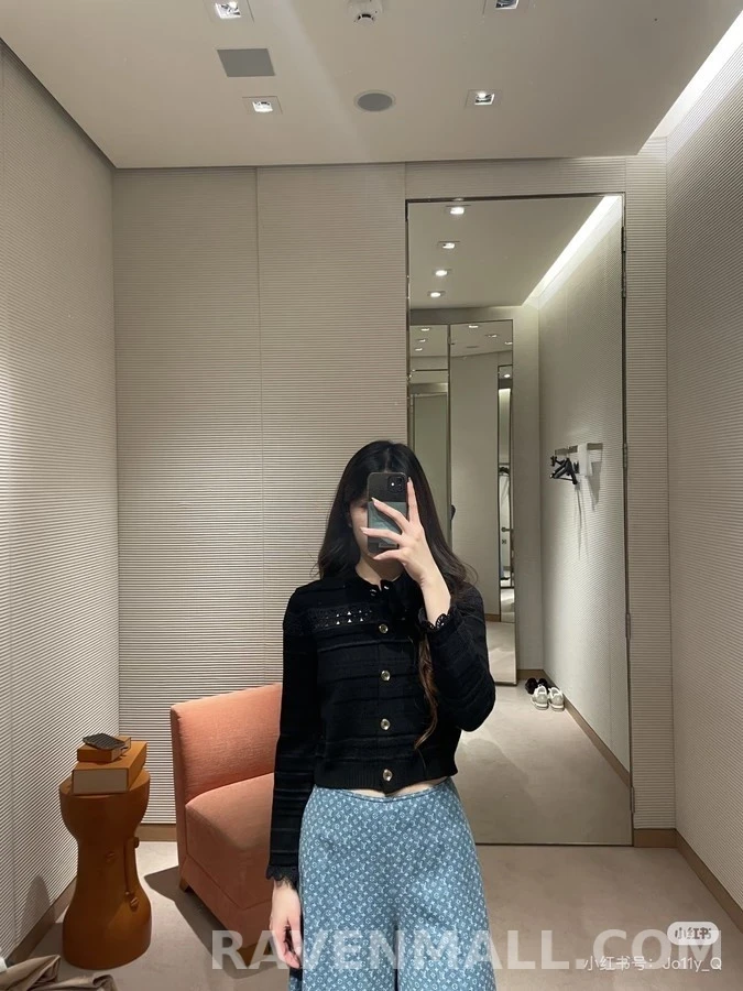 루이비통 루이비통 레이스 크롭 가디건 상세 이미지
