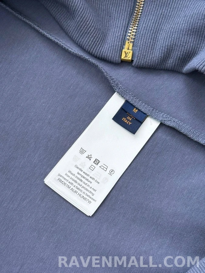 루이비통 루이비통 레터링 자수 진주 드로스트링 후드 집업 상세 이미지