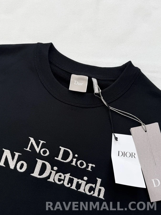 디올 디올 No No Dietrich 레터링 맨투맨 상세 이미지