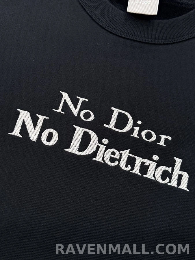 디올 디올 No No Dietrich 레터링 맨투맨 상세 이미지