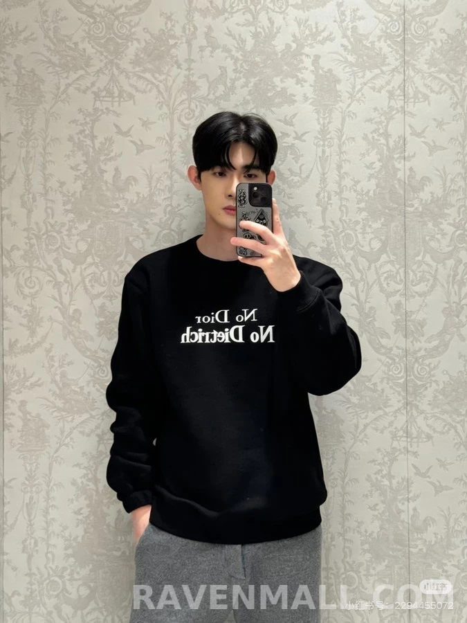 디올 디올 No No Dietrich 레터링 맨투맨 상세 이미지