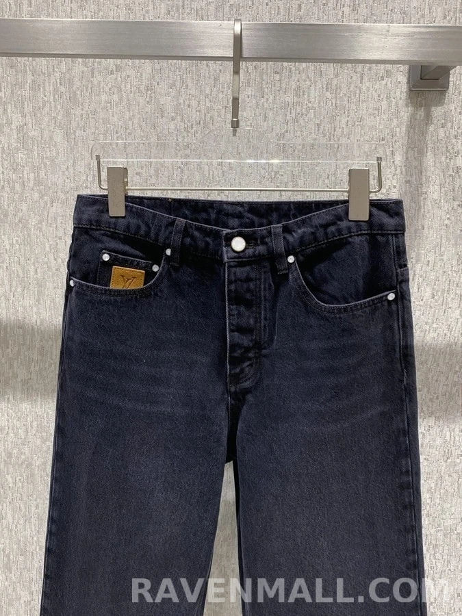 루이비통 루이비통 로고 가죽 패치 팬츠 상세 이미지