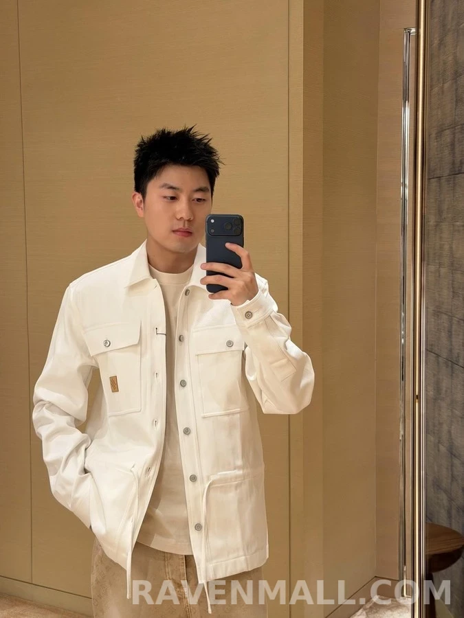 루이비통 루이비통 로고 드로스트링 셔츠 재킷 상세 이미지