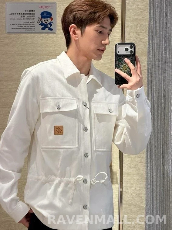루이비통 루이비통 로고 드로스트링 셔츠 재킷 상세 이미지