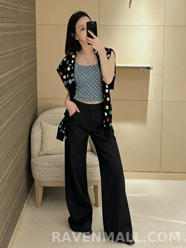 루이비통 루이비통 로고 디테일 와이드 팬츠 상세 이미지