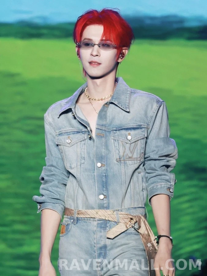 루이비통 루이비통 로고 샌드워싱 데님 자켓 상세 이미지