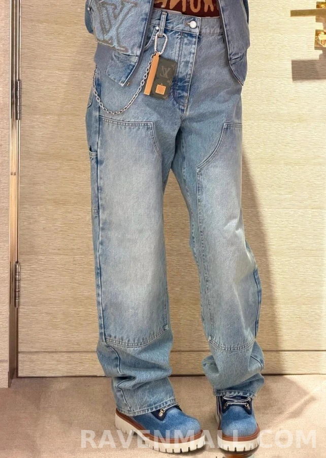 루이비통 루이비통 로고 워크웨어 데님 팬츠 상세 이미지