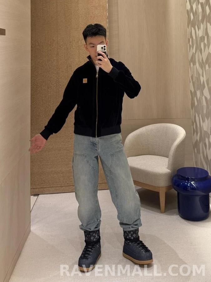 루이비통 루이비통 로고 워크웨어 데님 팬츠 상세 이미지