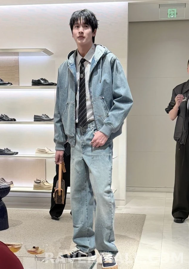 루이비통 루이비통 로고 워크웨어 데님 팬츠 상세 이미지