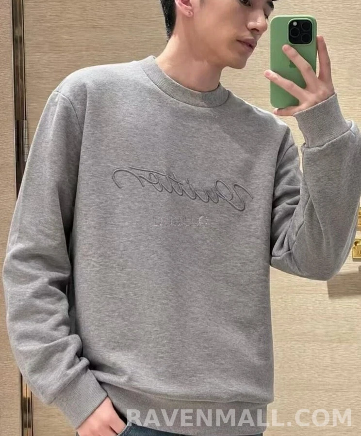 루이비통 루이비통 로고 자수 니트 풀오버 상세 이미지