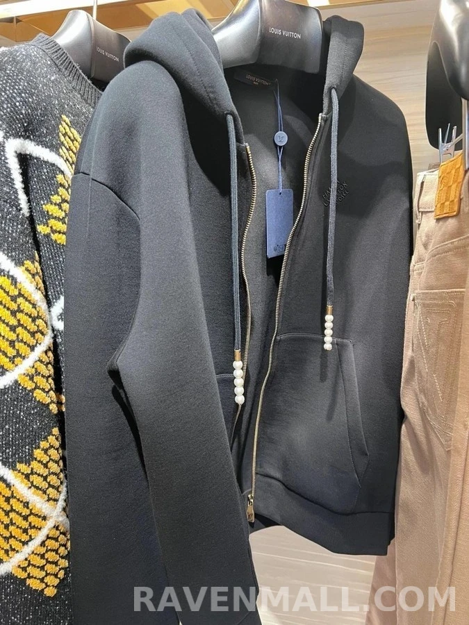 루이비통 루이비통 로고 자수 비즈 지퍼 후드 상세 이미지