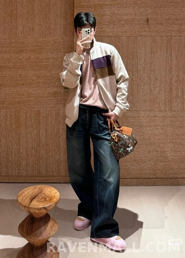 루이비통 루이비통 루즈핏 워싱 데님 팬츠 상세 이미지