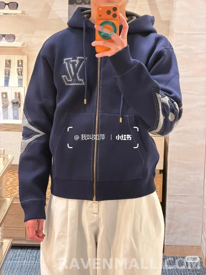 루이비통 루이비통 면 연결 후드 집업 상세 이미지