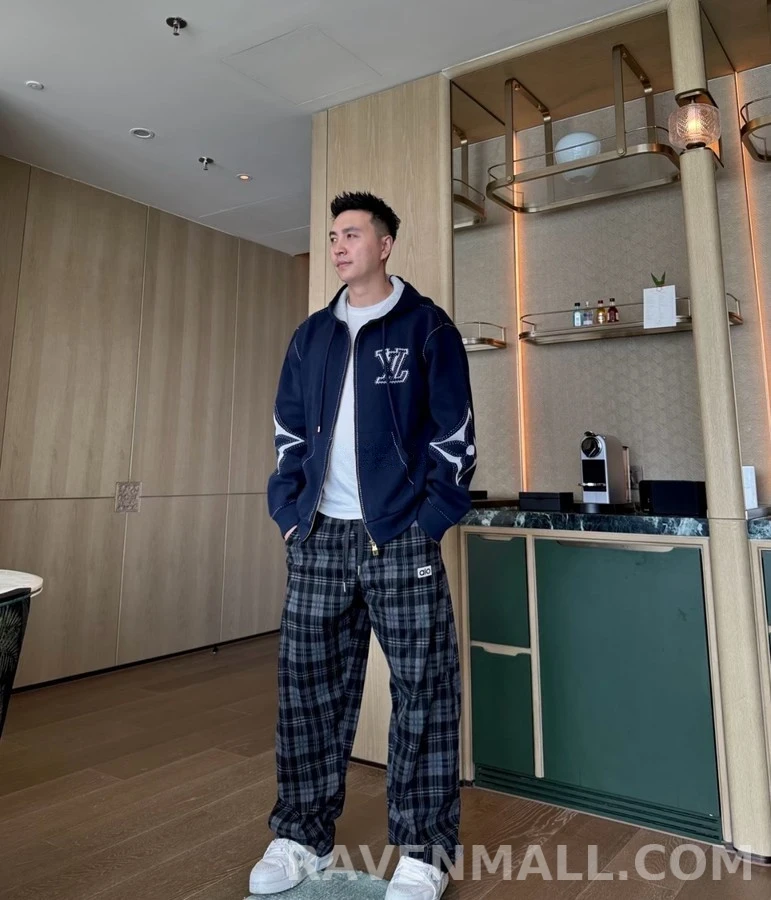 루이비통 루이비통 면 연결 후드 집업 상세 이미지