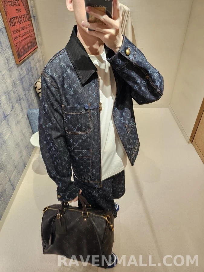 루이비통 루이비통 모노그램 데님 워크 자켓 상세 이미지