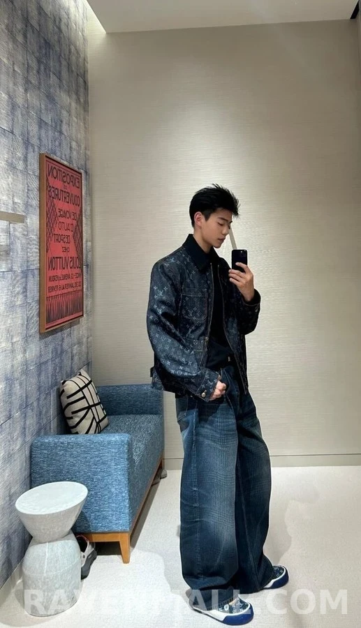 루이비통 루이비통 모노그램 데님 워크 자켓 상세 이미지