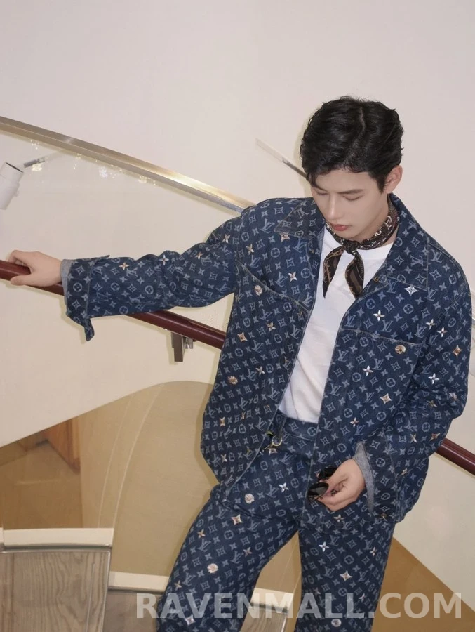 루이비통 루이비통 모노그램 데이지 자수 데님 자켓 상세 이미지
