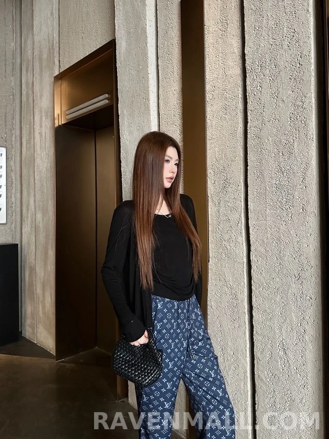 루이비통 루이비통 모노그램 드로스트링 와이드 팬츠 상세 이미지