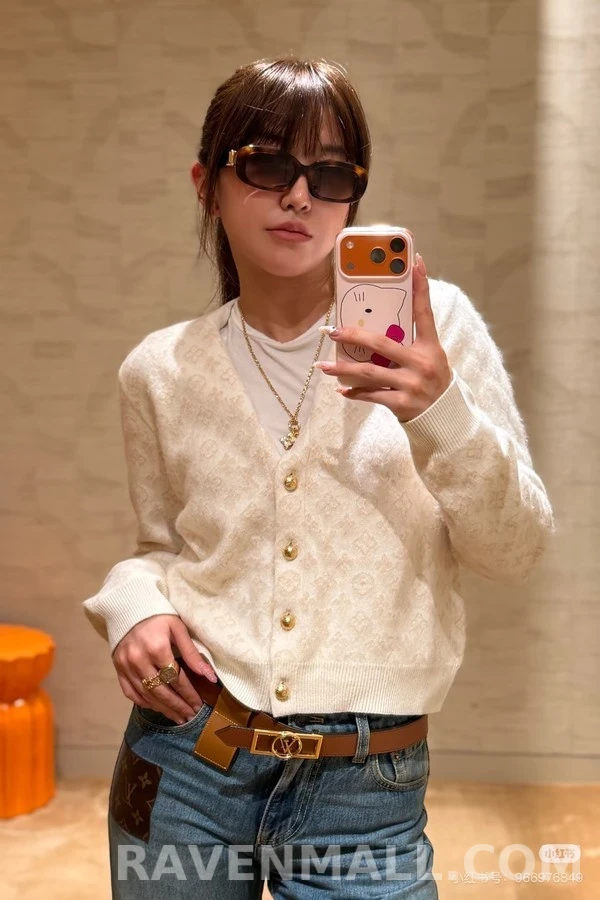 루이비통 루이비통 모노그램 모헤어 가디건 상세 이미지
