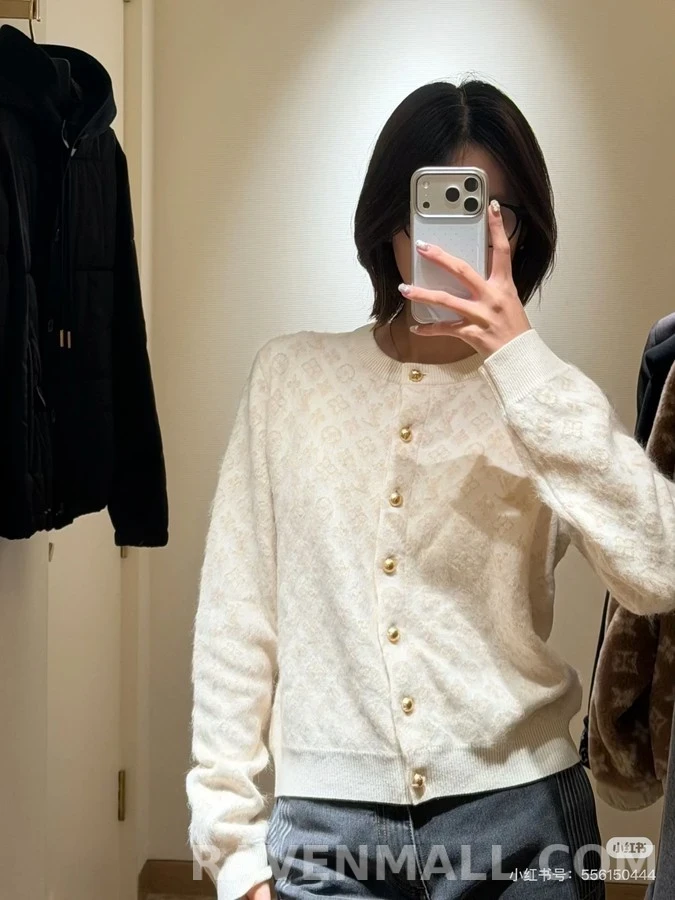 루이비통 루이비통 모노그램 모헤어 가디건 상세 이미지