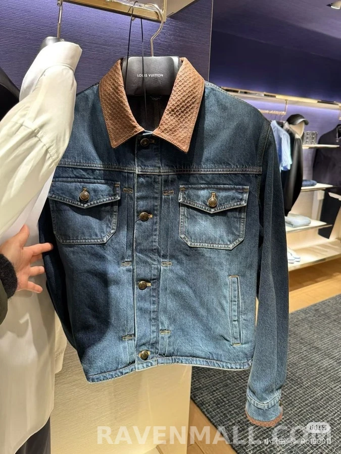 루이비통 루이비통 모노그램 배색 데님 자켓 상세 이미지