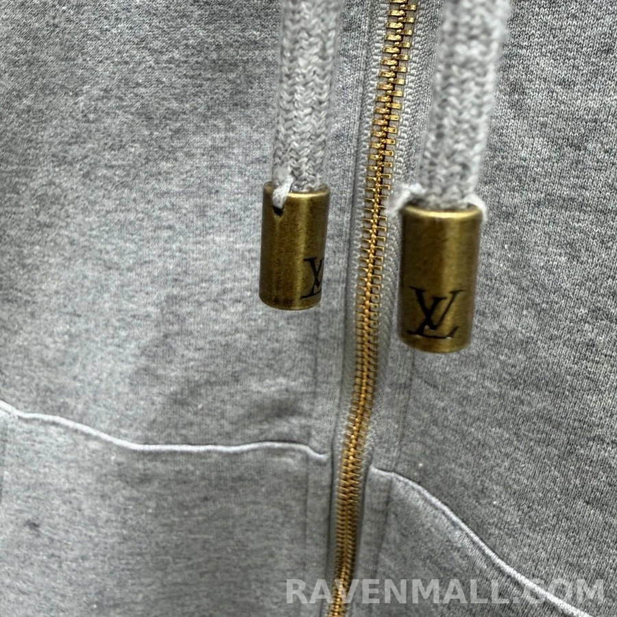 루이비통 루이비통 엠브로이더드 시그니처 지퍼 후디 상세 이미지