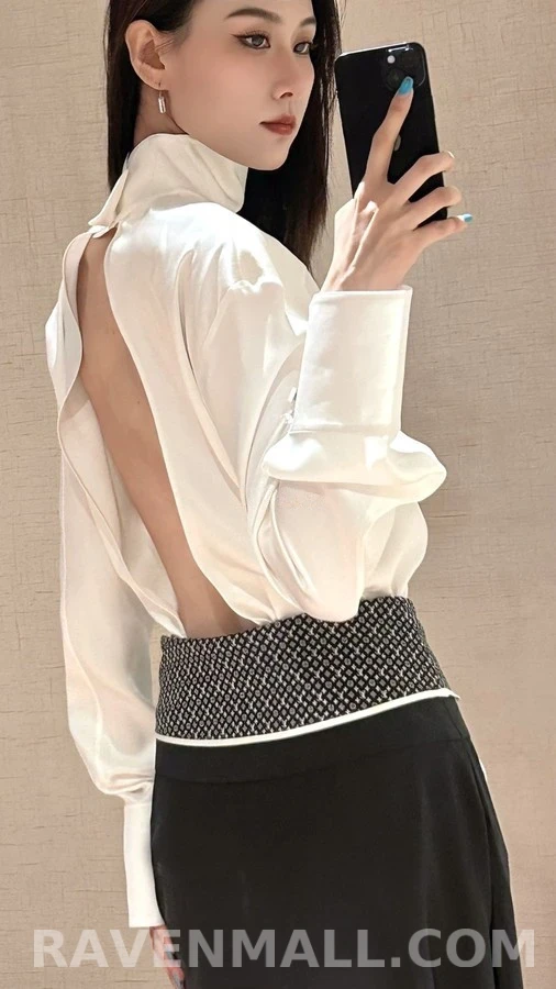 루이비통 루이비통 모노그램 실크 랩 스커트 상세 이미지