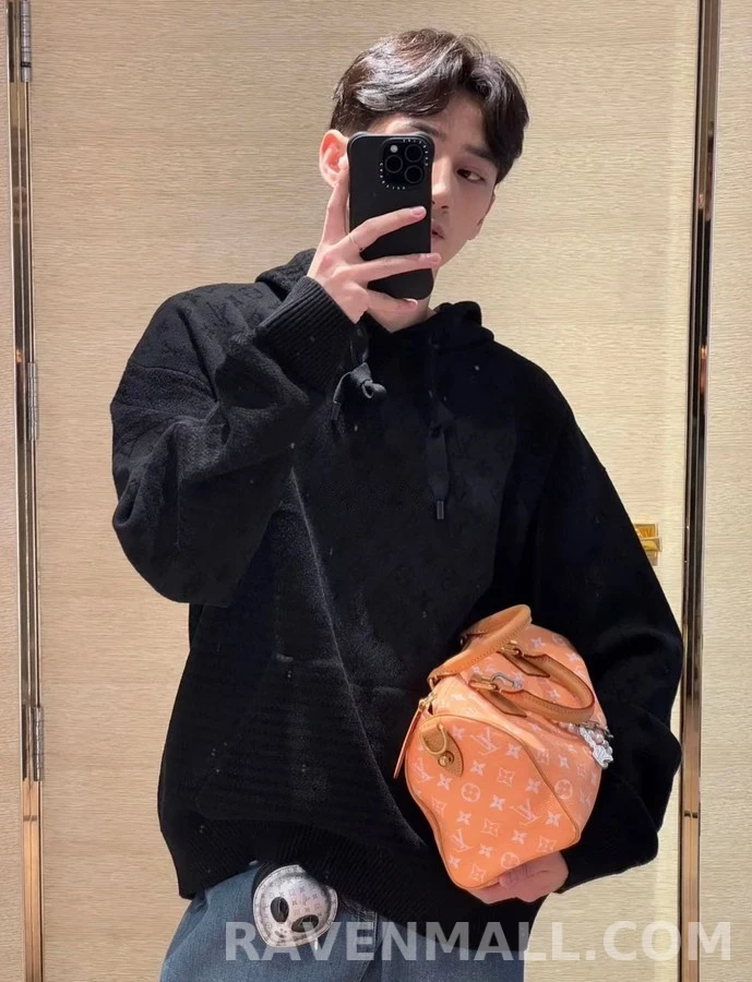 루이비통 루이비통 모노그램 자카드 니트 후드 상세 이미지