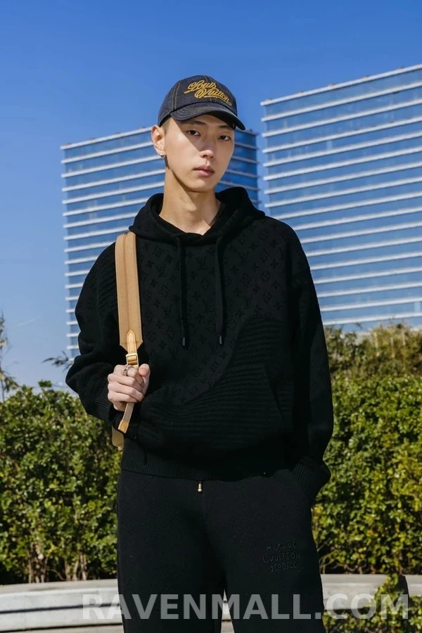 루이비통 루이비통 모노그램 자카드 니트 후드 상세 이미지