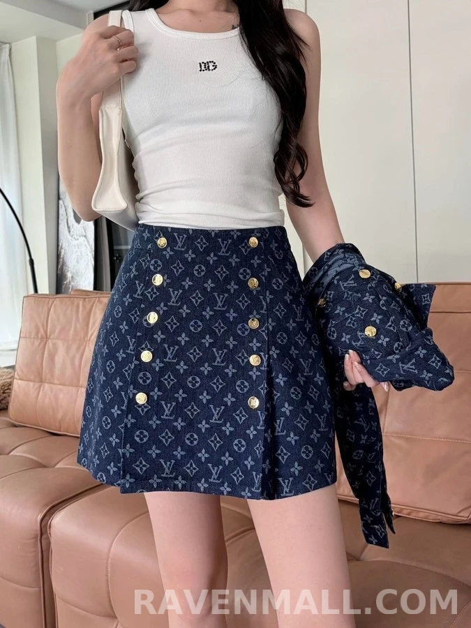 루이비통 루이비통 모노그램 자카드 미니 스커트 상세 이미지