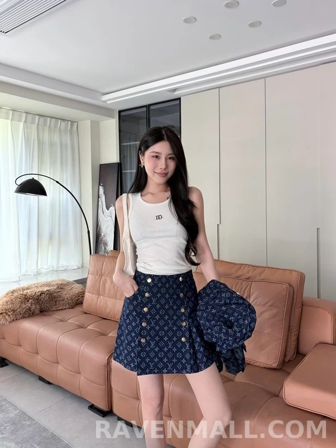 루이비통 루이비통 모노그램 자카드 미니 스커트 상세 이미지
