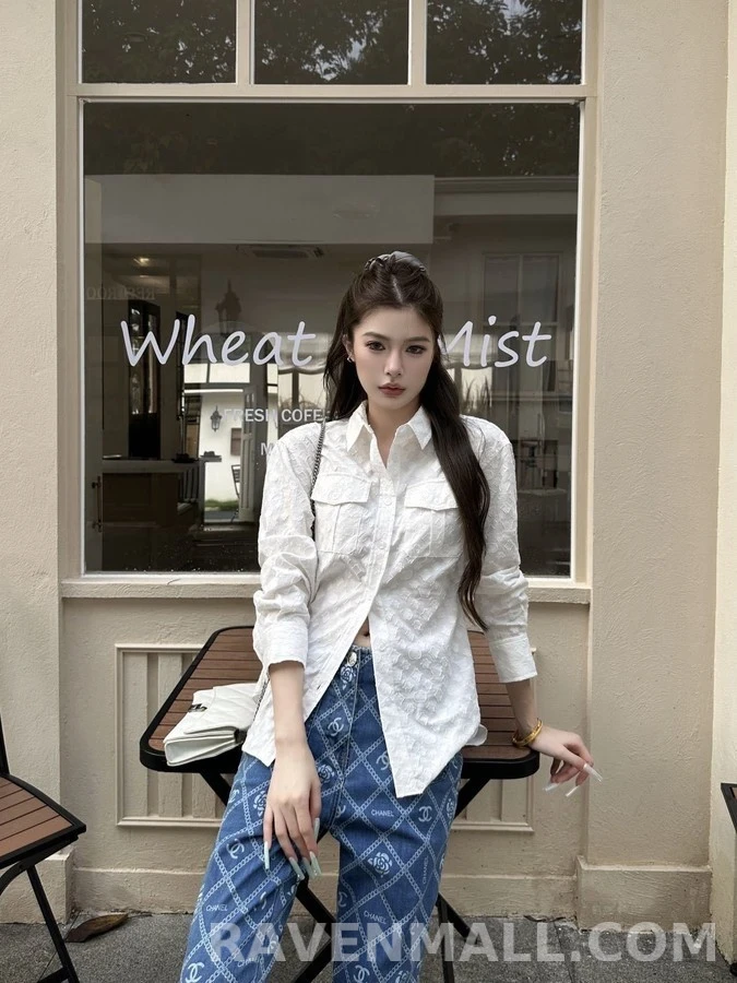 루이비통 루이비통 모노그램 자카드 셔츠 상세 이미지