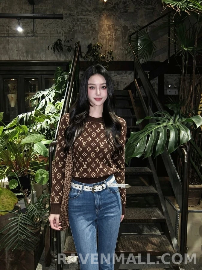 루이비통 루이비통 모노그램 자카드 스웨터 상세 이미지