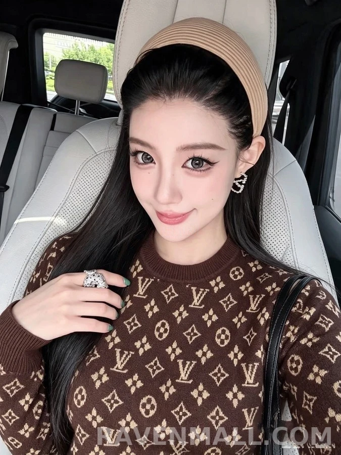 루이비통 루이비통 모노그램 자카드 스웨터 상세 이미지