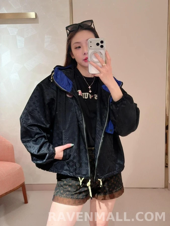 루이비통 루이비통 모노그램 자카드 후드 자켓 상세 이미지