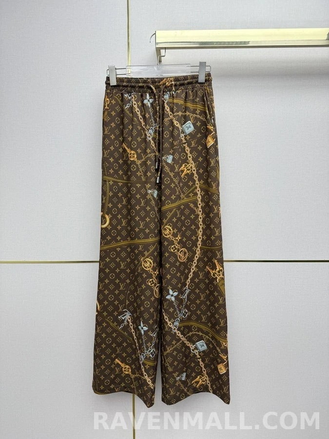 루이비통 루이비통 모노그램 체인 와이드 팬츠 상세 이미지