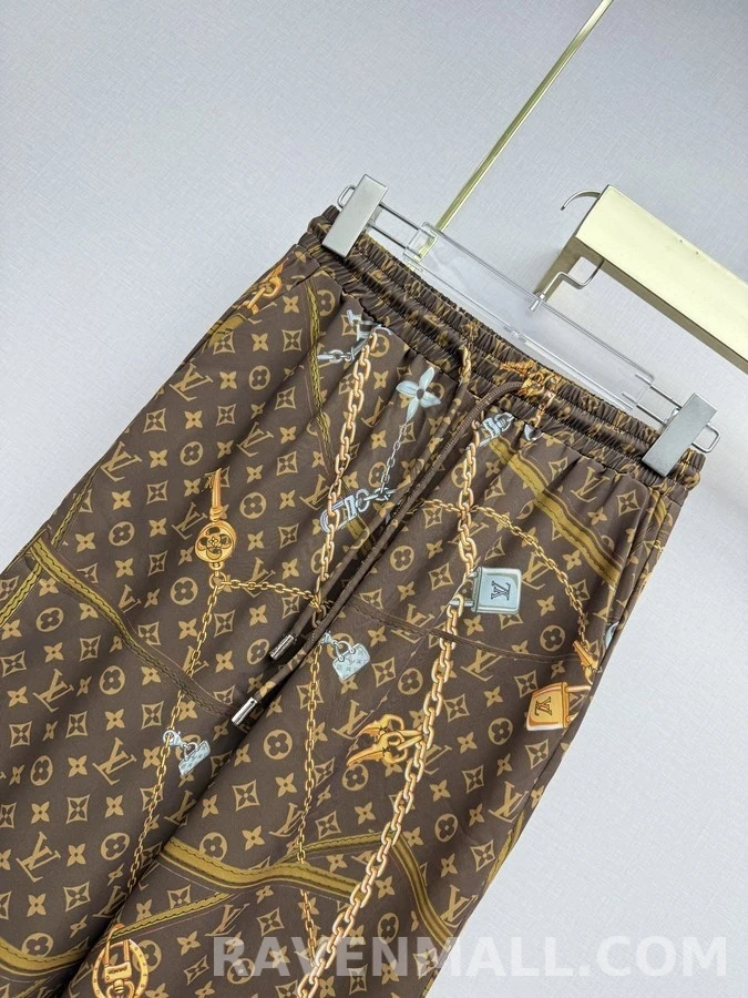 루이비통 루이비통 모노그램 체인 와이드 팬츠 상세 이미지
