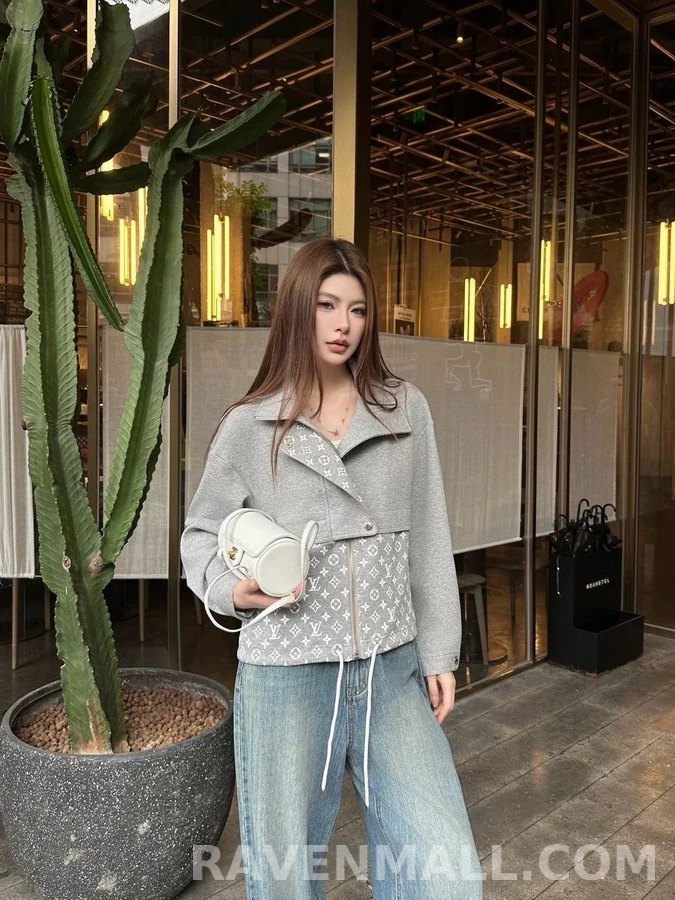 루이비통 루이비통 모노그램 패치 스탠드넥 자켓 상세 이미지