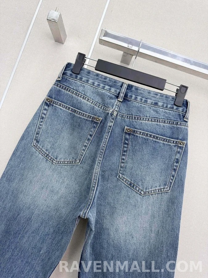 루이비통 루이비통 모노그램 패치 스트레이트 팬츠 상세 이미지