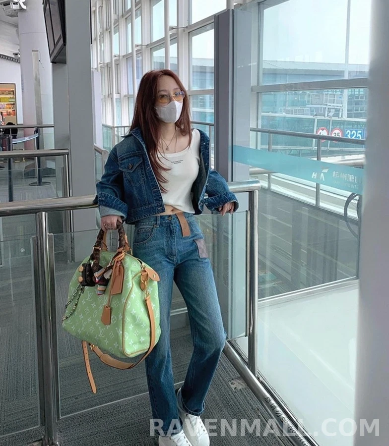 루이비통 루이비통 모노그램 패치 스트레이트 팬츠 상세 이미지