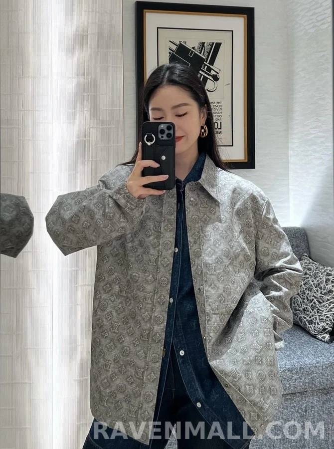 루이비통 루이비통 모노그램 프린트 재킷 상세 이미지