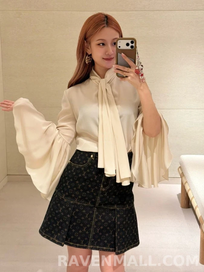 루이비통 루이비통 모노그램 플리츠 스커트 상세 이미지